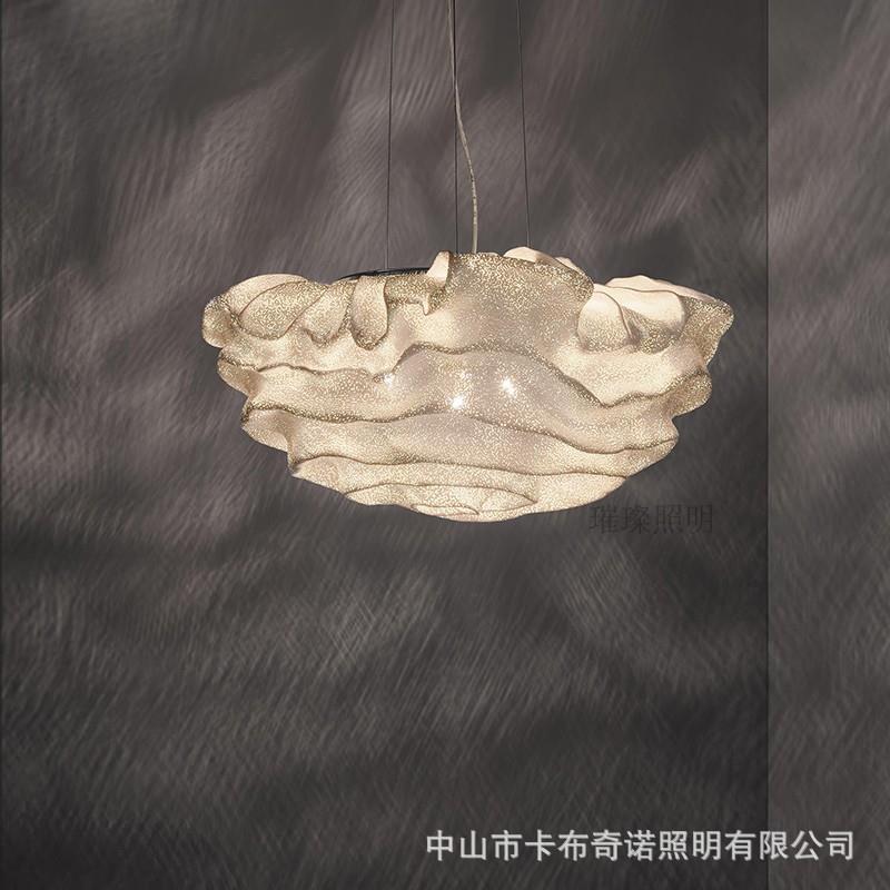 西班牙北欧极简客厅云朵吊灯简约创意设计师别墅餐厅卧室艺术灯具
