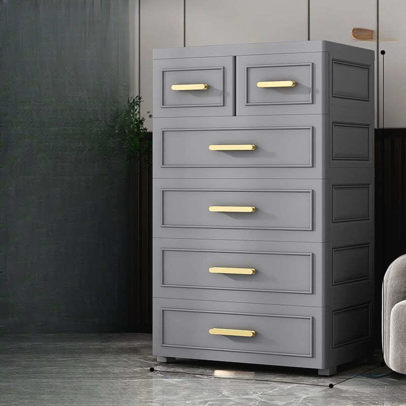 收纳柜子抽屉式衣柜收纳盒塑料储物箱置物柜家用抽屉柜简易泷叻