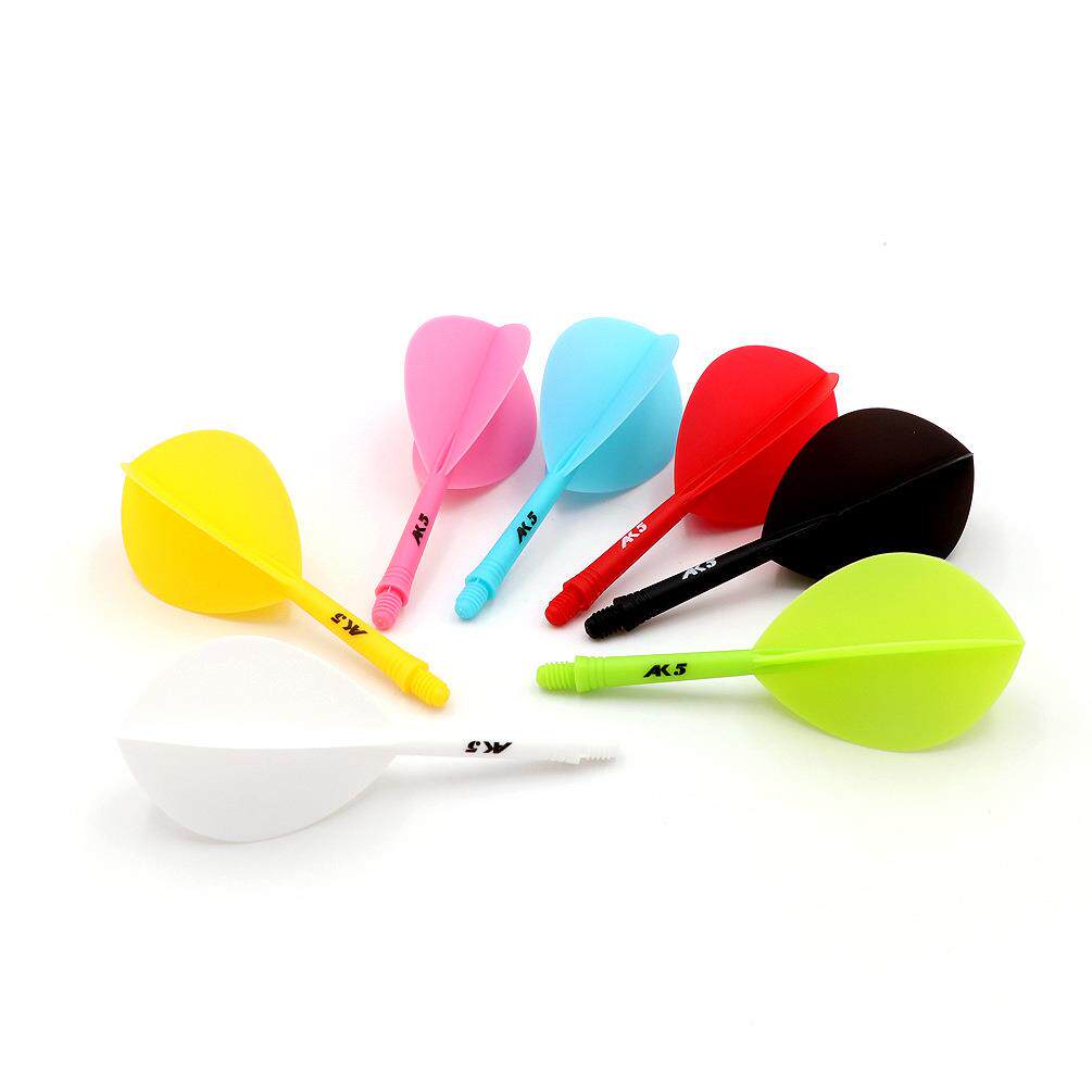 CUESOUL/Q獣AK5一体式飞镖翼纯色水滴叶2BA螺纹赛级镖