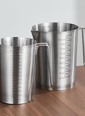 大容量不锈钢烧杯实验室化工厂用304不锈钢量杯3000ml-3L5L