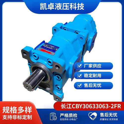 长江CBY3063/3063-2FR液压双联泵噪音低高压液压齿轮油泵厂家