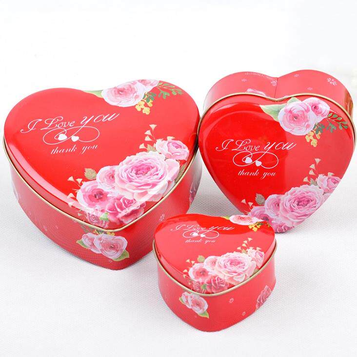 正品新款心形马口喜糖盒子创礼意品糖果盒个喜糖包装婚庆铁中号性