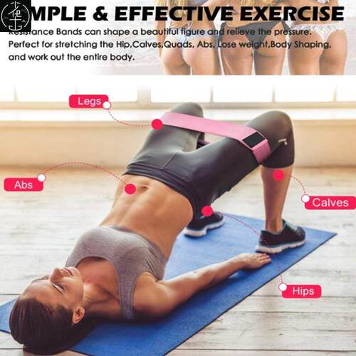 Hip Yoga Resistance bands Fitness band Exercise equipment 20