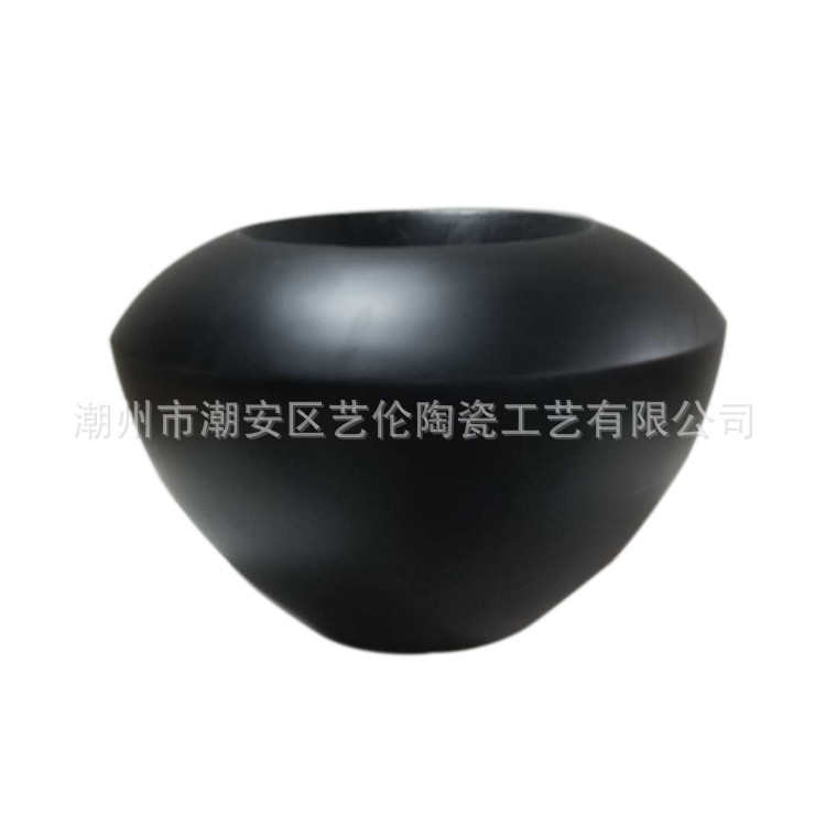 装饰品金色小巧圆花瓶客厅干花摆件插花地大器落花盆玻璃钢酒店