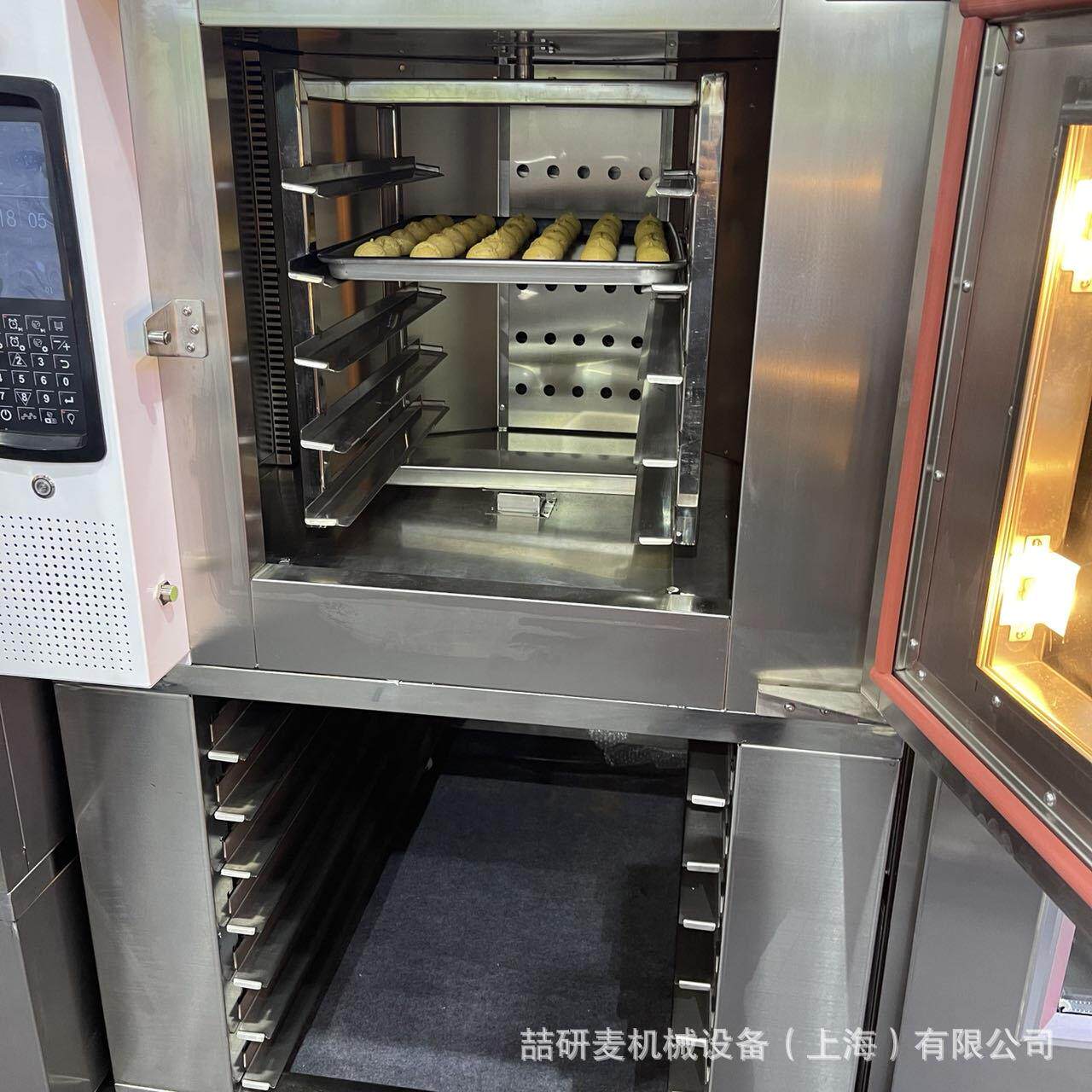 商用热风炉旋转蒸汽喷雾热风烘焙烤箱5盘10盘15盘面包月饼干烤箱