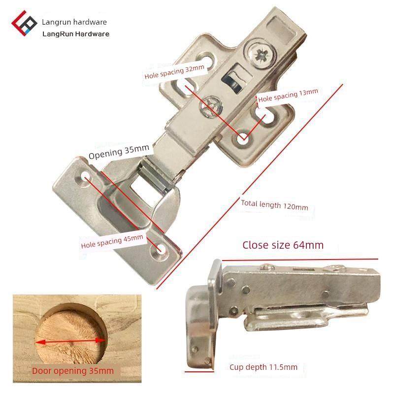 开孔35mm全盖压侧板25mm30mm板厚橱柜门液压铰链合页五金配件,基础建材,铰链,淘宝优惠券,粉丝福利购,淘宝优惠卷