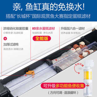 鱼缸家用客厅带柜落地玻璃水族箱生态免换水中型新款 金一件起批