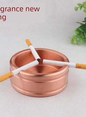 君兰铜方铜烟灰缸室内家居客厅茶几创意时尚大茶几装饰饰品