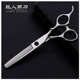 美发剪刀 刘海剪定 理发剪 牙剪 制LOGO 平剪 6.0寸440C高节子柄