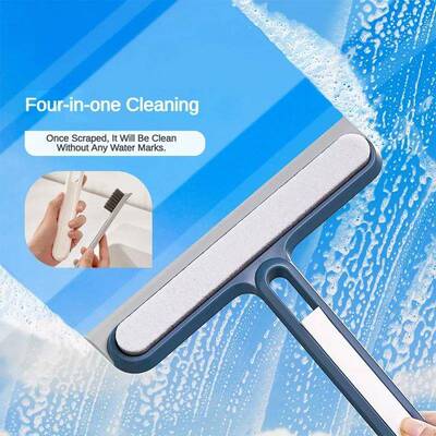 1pc Silicone Water Wiper Plate Glass Cleaner Scraper Car Win
