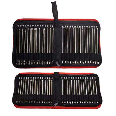 批头组合套装30pcs梅花批方头批十字批一字批布袋装100/150mm