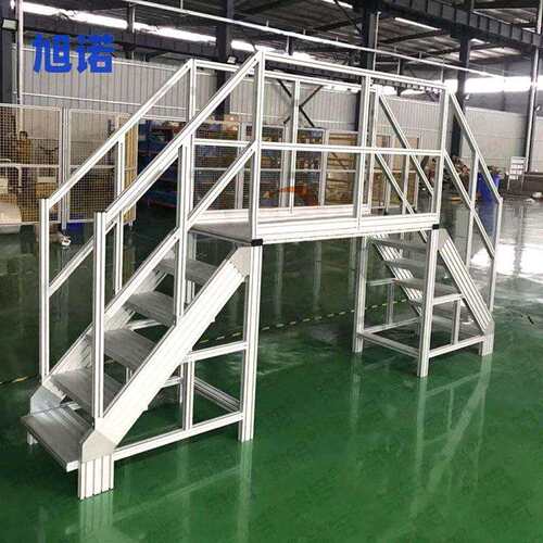 可移动式登高梯登高车梯子工业铝合金扶梯踏板检修设备平台踏步台