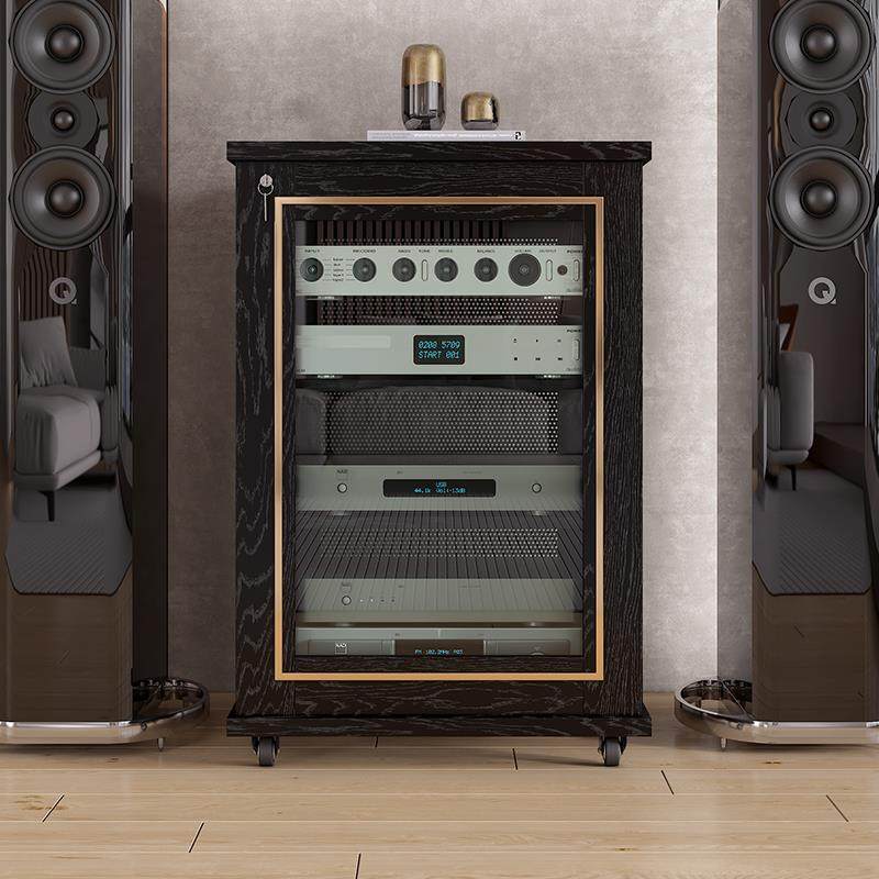 桦崟功放柜影音柜影剧院Ktv移动音箱柜U条设备柜视听柜功放柜U条摆件饰品垫垫床笠拉车