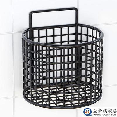 果蔬收纳盒厨房姜蒜置物架免打孔壁挂调料菜篮神器生姜大蒜收纳筐