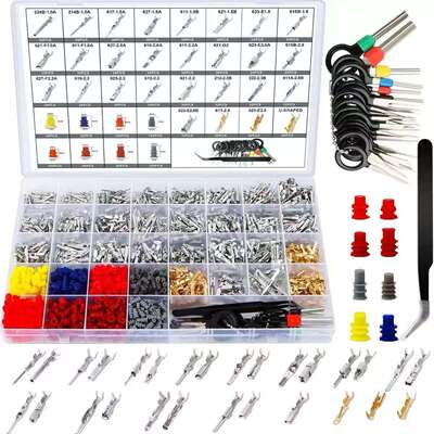 969/1379PCS汽车连接器配件28种插针套件压接接线端子1-3.5m