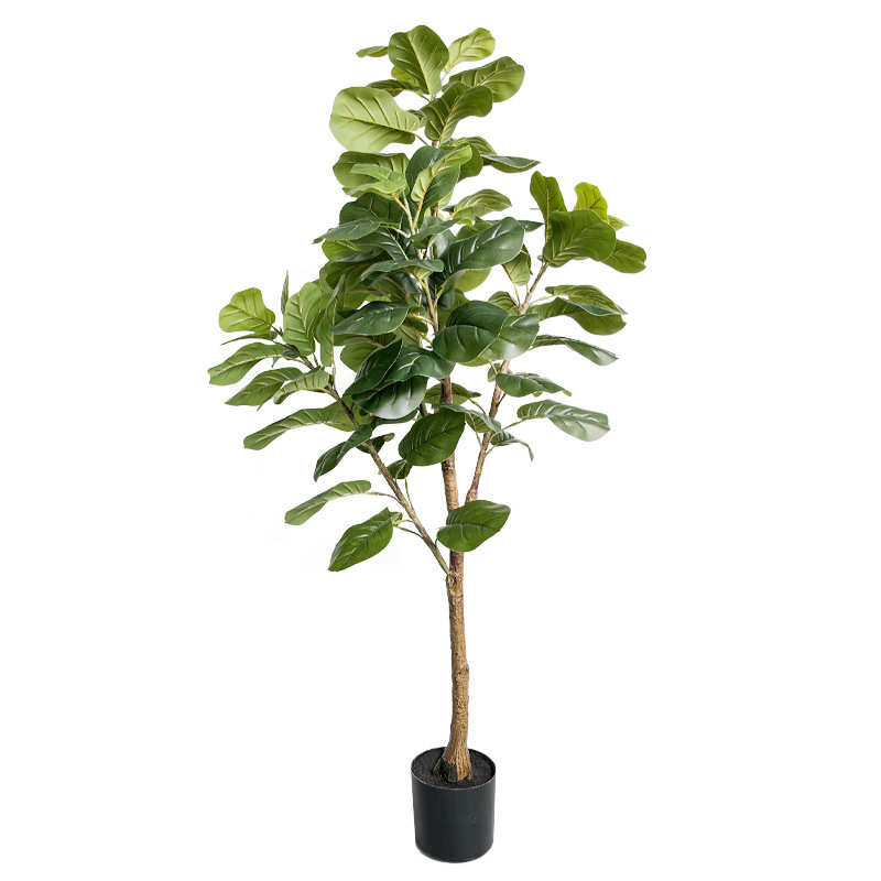 盆栽植物北欧绿植仿真树盆景室内客厅装饰摆件落地风琴叶榕大型假