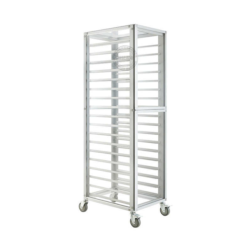 厂家直供18层40X60烤盘配套铝合金饼盘车20盘PC全封闭车架可