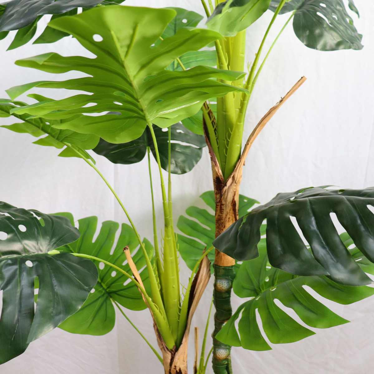 仿真植物橱窗造景绿植富贵龟背树装饰室内摆件盆栽客厅龟背叶盆景