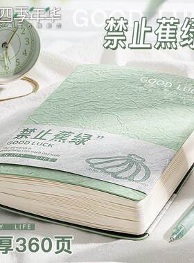 四季年华A5笔记本加厚记事本软皮横线本学生通用记录本日记本