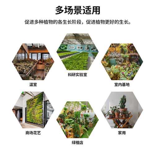 全光谱红蓝植物生长灯大棚果蔬种植补光40w80w全周期覆盖可调光强