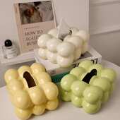 钦昊创意ins奶油风纸巾盒摆件客厅创意抽纸盒创意家用茶几桌面装