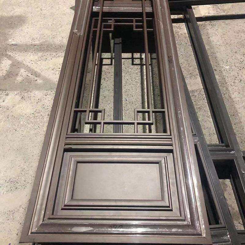 仿古花门窗仿古屏风式格玄关断中实木花格门窗定制隔新hz2021中式