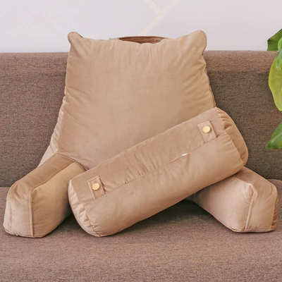 压缩发货三角枕头靠垫货源阅读枕带圆柱骨头枕带扶手楔形枕头