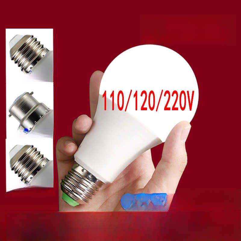 110Vled圆形灯泡E26螺口5W7W9W12W15W18W白光暖光中性光B22球泡灯