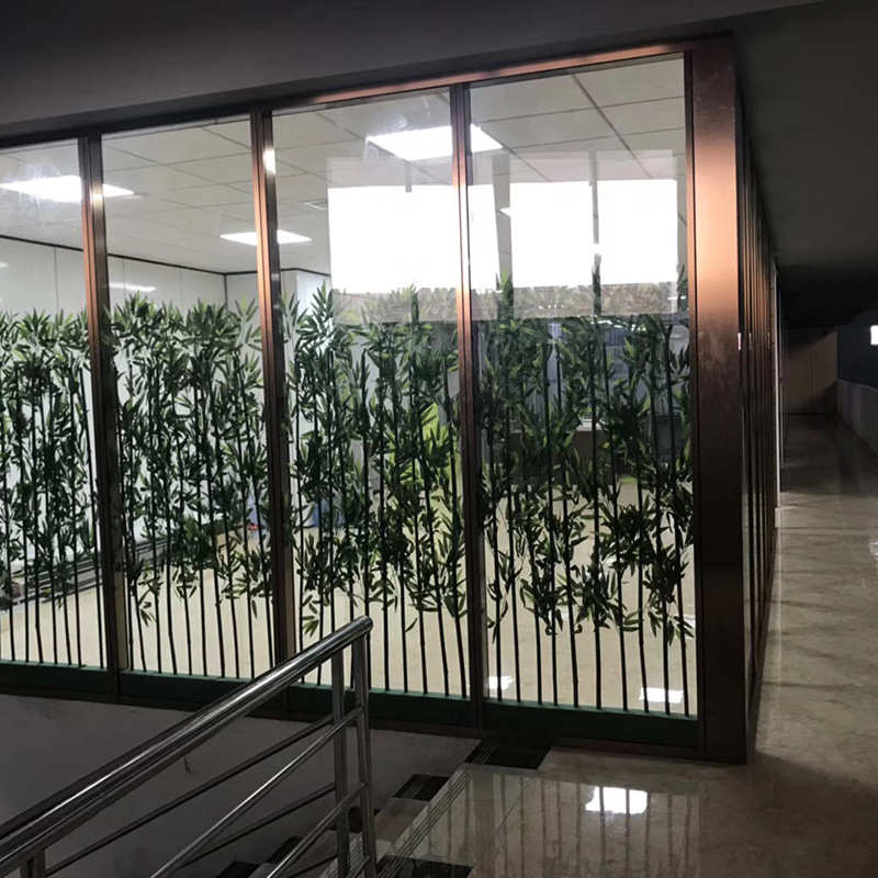 办公室玻璃隔断 全钢防火隔断双层百叶公司办公室玻璃隔断半成品