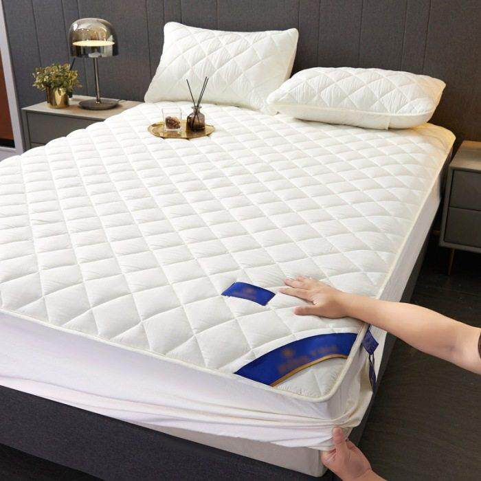 hotel soft mattress topper protector fitted sheet bed cover