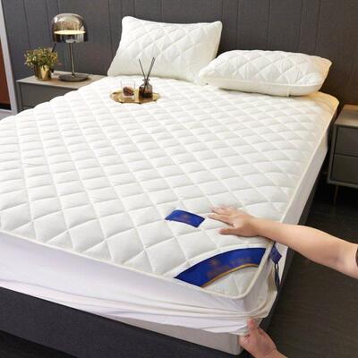 hotel soft mattress topper protector fitted sheet bed cover
