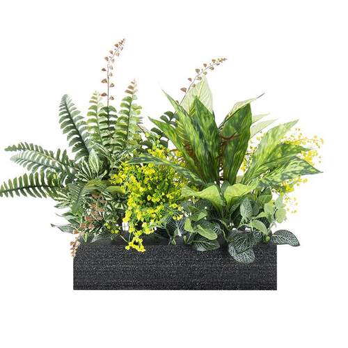 植物花槽户外花箱售楼部外摆隔断花架子绿化花坛假花绿植组合