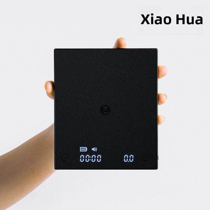 泰莫数字秤黑镜基础意大利手冲咖啡家用咖啡豆称重定时器小魔方迷