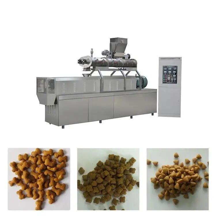 双螺杆教学试验狗粮生产线 全自动饲料教学试验机 家用狗粮膨化机