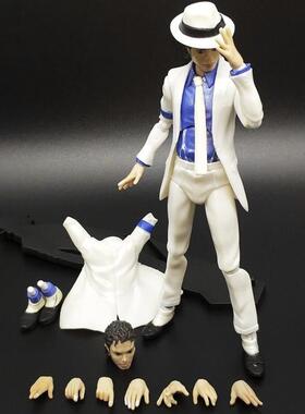 迈克尔杰克逊MichaelJackson月球漫步手办模型45度倾斜舞姿人偶