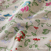 经典 100桑蚕丝布料 万字地三多锦老宋锦面料35姆米140幅宽新中式