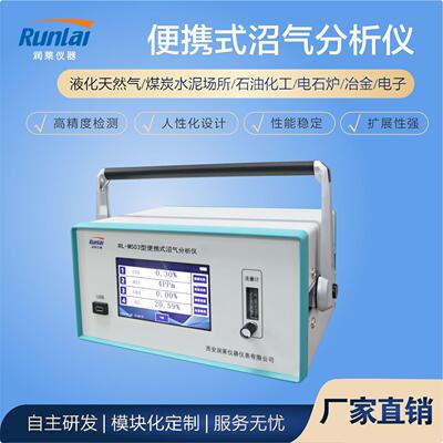 润莱仪器便携式沼气分析检测仪CO2COH2SO2气体浓度分析仪