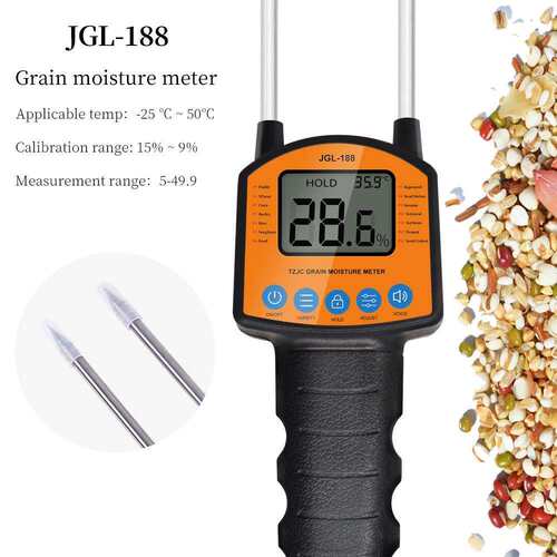 JGL-188便携式语音播报功能测湿粮食大米水分测定仪水质分析仪
