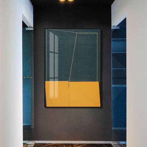 新款直销北欧玄关装饰画现代客厅抽象挂画简约餐厅墙面拼接色块几