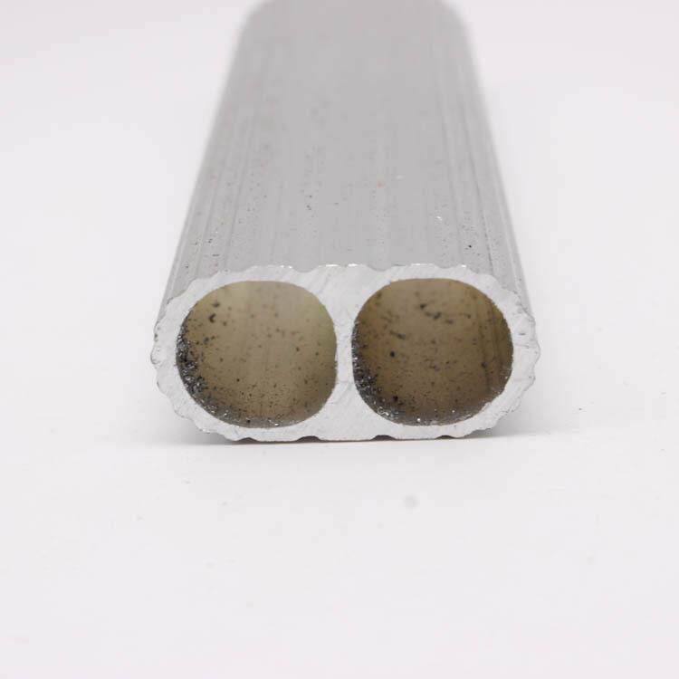 新款直销双通挂衣杆2.2mm超厚度铝合金黄金色银白衣通管座衣柜晾