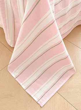 A宿7718类全棉舍色织毛巾绣四件套单双人床单套学生纯被棉三件套