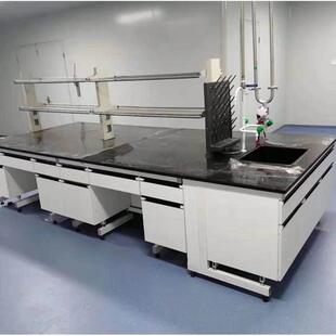 钢木实验台实验室边台边柜全钢试验台工作台中央台操作台化验台