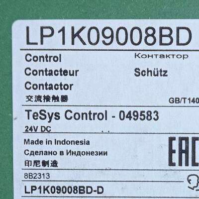 LP1K09008BD接触器LP1K09008BDDC24V交流接触器