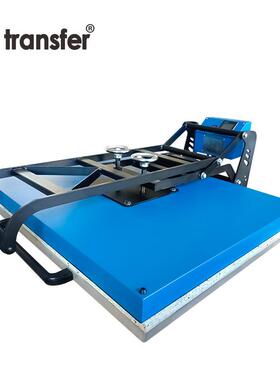 厂家直销平压手动烫画机大幅广告压烫机 60x80cm平板热转印机