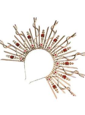 Snake Head Headpiece Mythology Hair Accessory Unique Snake