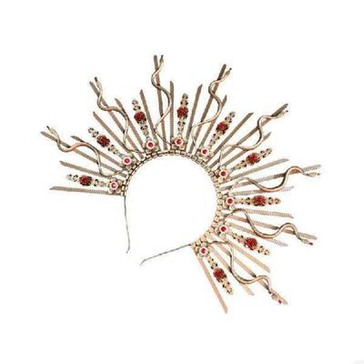 Snake Head Headpiece Mythology Hair Accessory Unique Snake