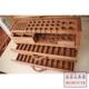 57孔放线插针冲子菱斩榆木皮雕皮具印花工具架双层斩盒雅拉木图