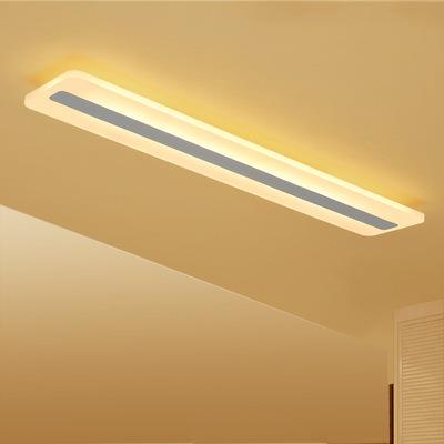 led吸顶灯办公室现代简约客厅卧室阳台过道走廊长方形玄关灯具