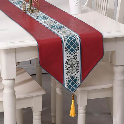 高档欧式茶美式现代北欧桌旗桌防水几旗茶桌桌旗餐定旗电视柜防尘