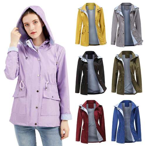 BIGWIG Waterproof Loose-Fit Spring/Autumn Hooded Jacket